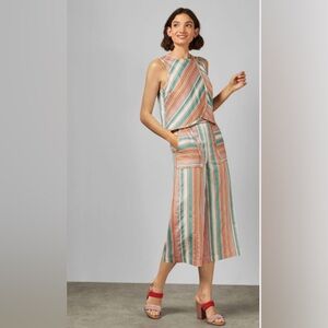 Ted Baker Candy Stripe Cropped Trousers